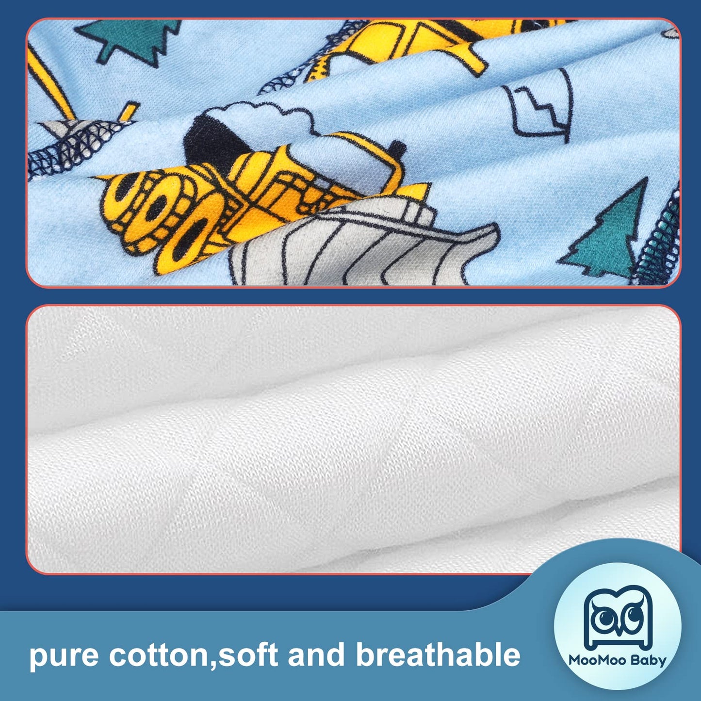 Moomoo Baby Cotton Training Pants Strong Absorbent Toddler Potty Training Underwear For Baby Boy 7T