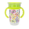Nuby 2-Handle 360 10 Oz Tritan Cup, Colors/Prints May Vary