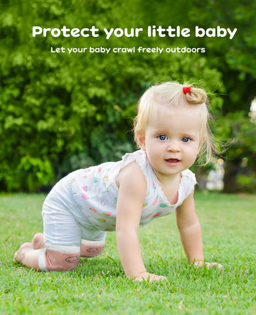 Bosoner Baby Knee Pads For Crawling: Anti-Slip Infant Knee Pads For Crawlers - 5 Pairs Leg Warmers For 6-24 Months