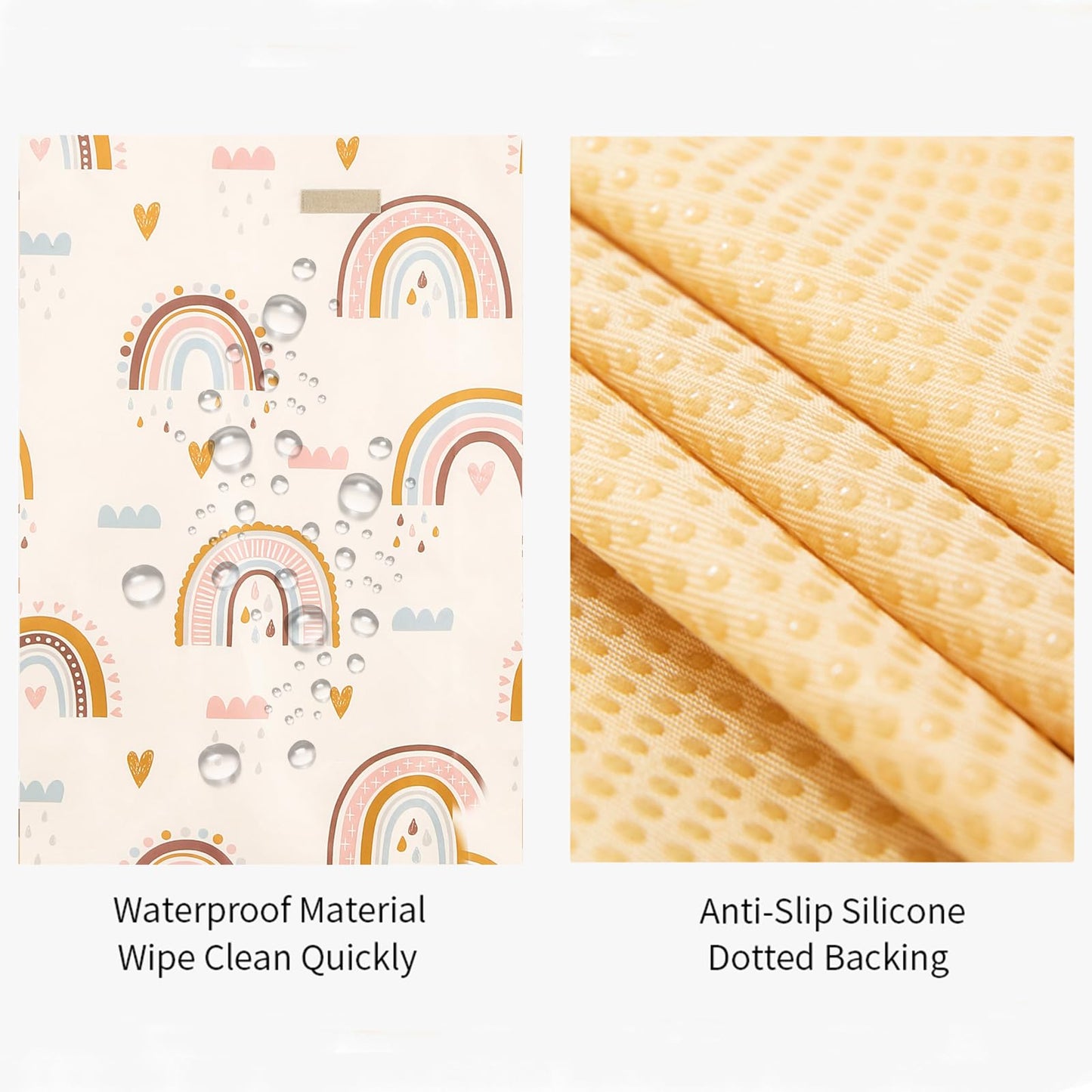 Insular Baby Splat Mat For Under High Chair/Arts/Crafts, Anti Slip And Waterproof Splash Mat For Floor, Portable Picnic Mat, 51X