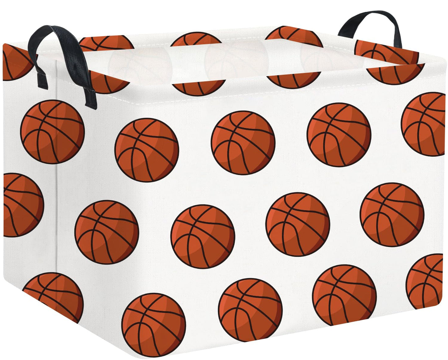 HIYAGON Rectangular Basketball Basket Kids Baby Nursery Storage Basket for Boys Football Room Decor Cute Toy Storage Organizer B