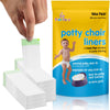 Tidytots Disposable Potty Chair Liners - Value Pack - Universal Fits Most Potty Chairs - 32 Liners