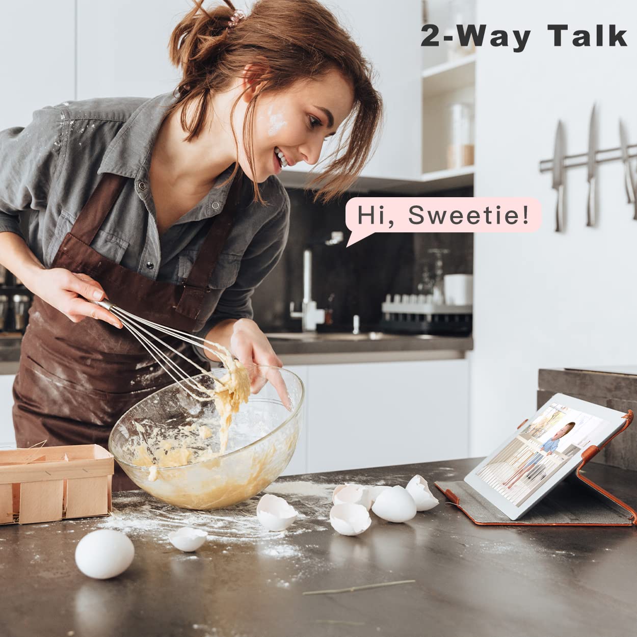 Ibaby M2C Wifi Baby Monitor Camera With Fhd Audio 1080P With Night Vision Wall Mount Kit Included 2021 Updated Video Audio Quali