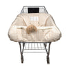 Boppy Shopping Cart Cover, Almond Croissant, Cart Cover For Babies With Soft 360-Degree Coverage, Safety Harness, And Slideline