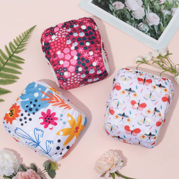 Alvababy Cloth Swim Diaper 3Pcs Baby/Toddler/Infant Snap Reusable Adjustable Swimming Diaper Baby Boy And Girl 3Swy32 Small (Pac