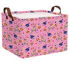 ASKETAM Large Cute Easter Basket for Kid Empty Gift Baby Rectangle Storage Bin Bunny Eggs Boy&Girl Room D cor (Rabbit Rugby Pin