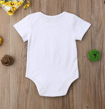 Newborn Baby Got My Mind On My Mommy Paws Funny Bodysuits Rompers Outfits Grey White 0-18M (R-I 'M Proot That God Answers Player