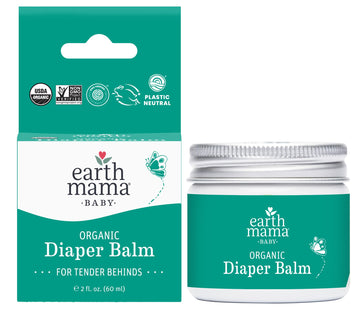 Earth Mama Nipple Butter & Diaper Balm | Nipple Cream & Organic Skincare For Baby | Breastfeeding & Postpartum Essentials Bundle