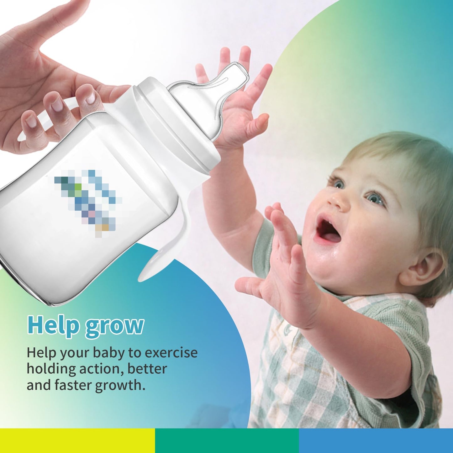 Baby Bottle Handles For Philips Avent Anti-Colic And Airfree Vent Baby Bottles, Compatible Avent Bottle Holder, 4 Count