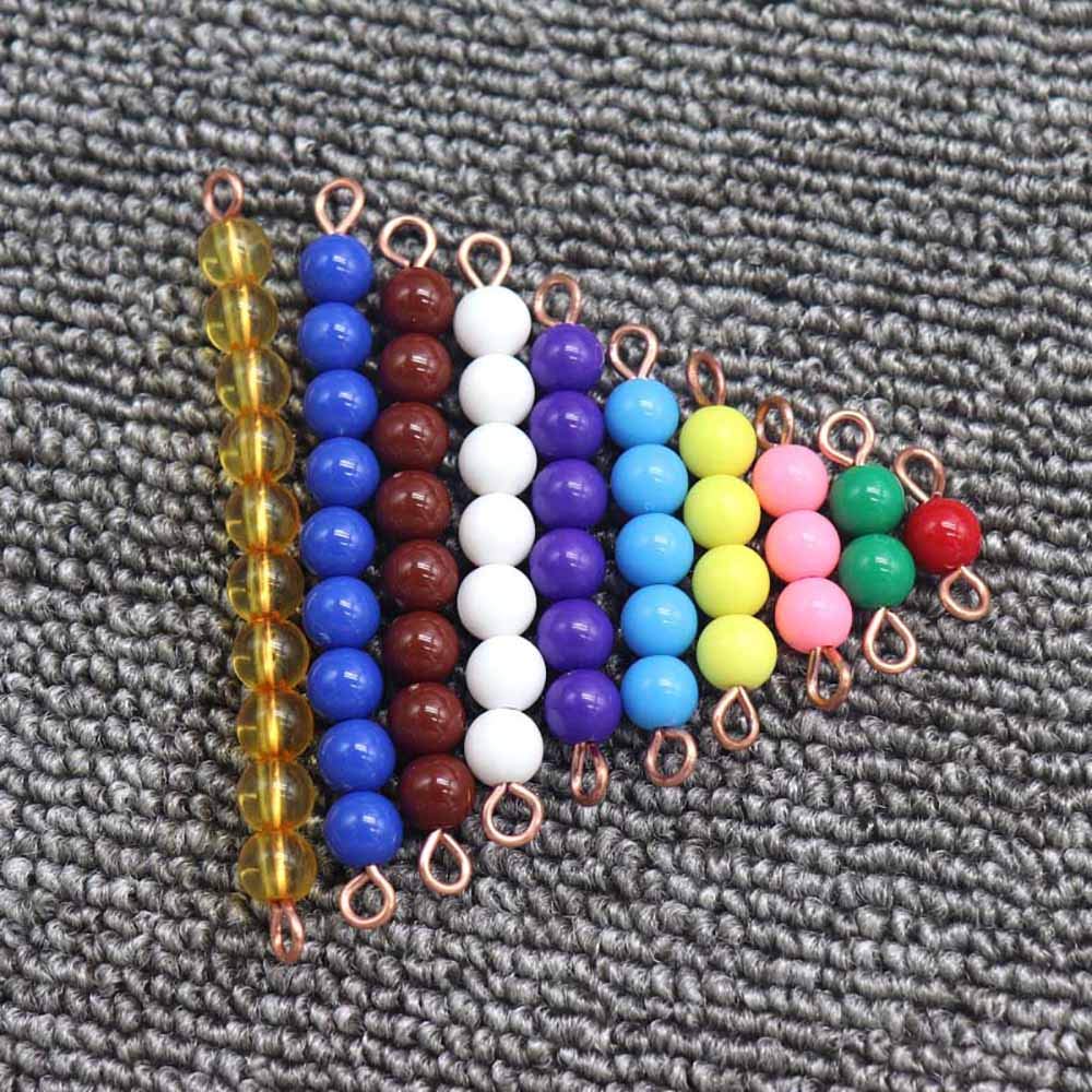 Kghios Montessori Math Toys Material for Toddlers Seguin Boards with Beads Home Edition,Montessori Seguin Boards & Beads
