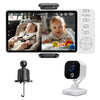 A2C Baby Car Camera, 5' 1080P Hd Baby Monitor With Night Vision & Feeding Reminder, Rear-Facing Car Seat Monitor For Backseat &