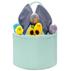 Easter Basket Seersucker Egg Hunt Bunny Baskets For Kids With Cute Rabbit Ears Stripe Storage Gifts Candies Personalized Easter