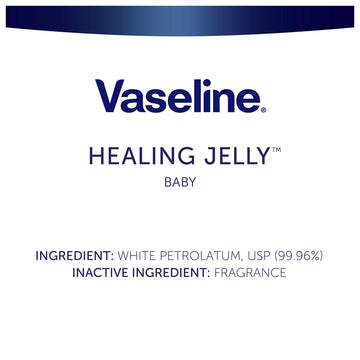 Vaseline Healing Jelly Petroleum Jelly For Diaper Rash Moisturizer For Baby Hypoallergenic Skin Protectant 2.89 Oz