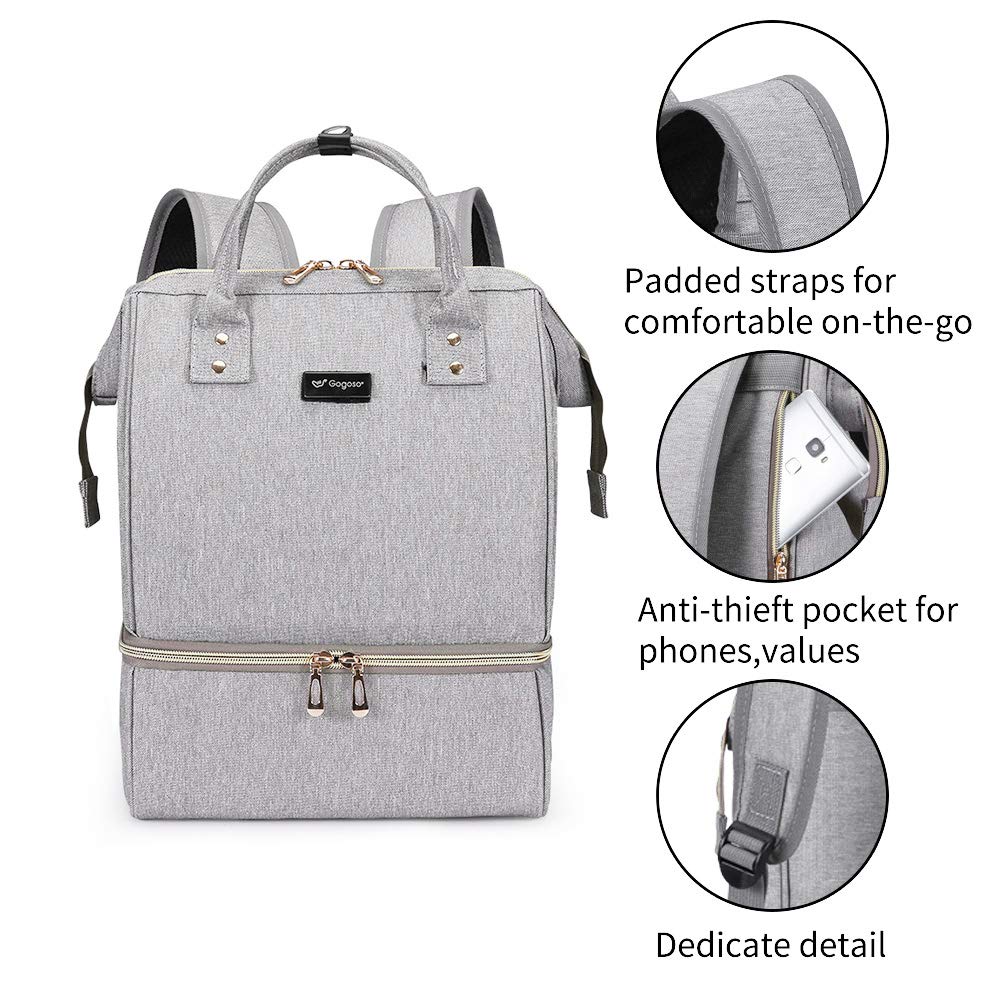 Breast Pump Bag - Lunch Bags Breastmilk Cooler Backpack Breastfeeding Mom