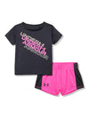 Under Armour Ua Mesh Short Set, Black, 24M
