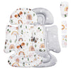 BOMOLOUR Infant Insert, Enlarged Head Support for Baby, Reversible Newborn Insert with 3 Strap Covers, 2-in-1 Baby Cushion for S