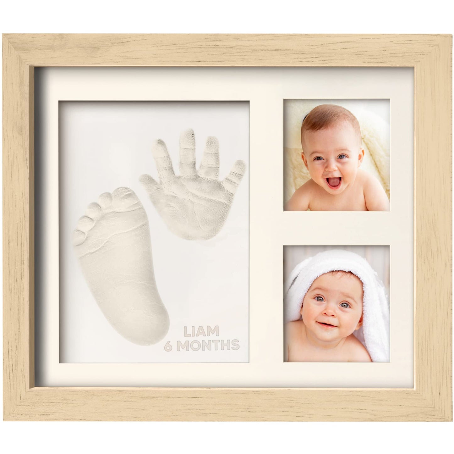 Baby Hand And Footprint Kit - Baby Footprint Kit - Baby Keepsake - Baby Shower Gifts For Mom - Baby Picture Frame For Baby Regis