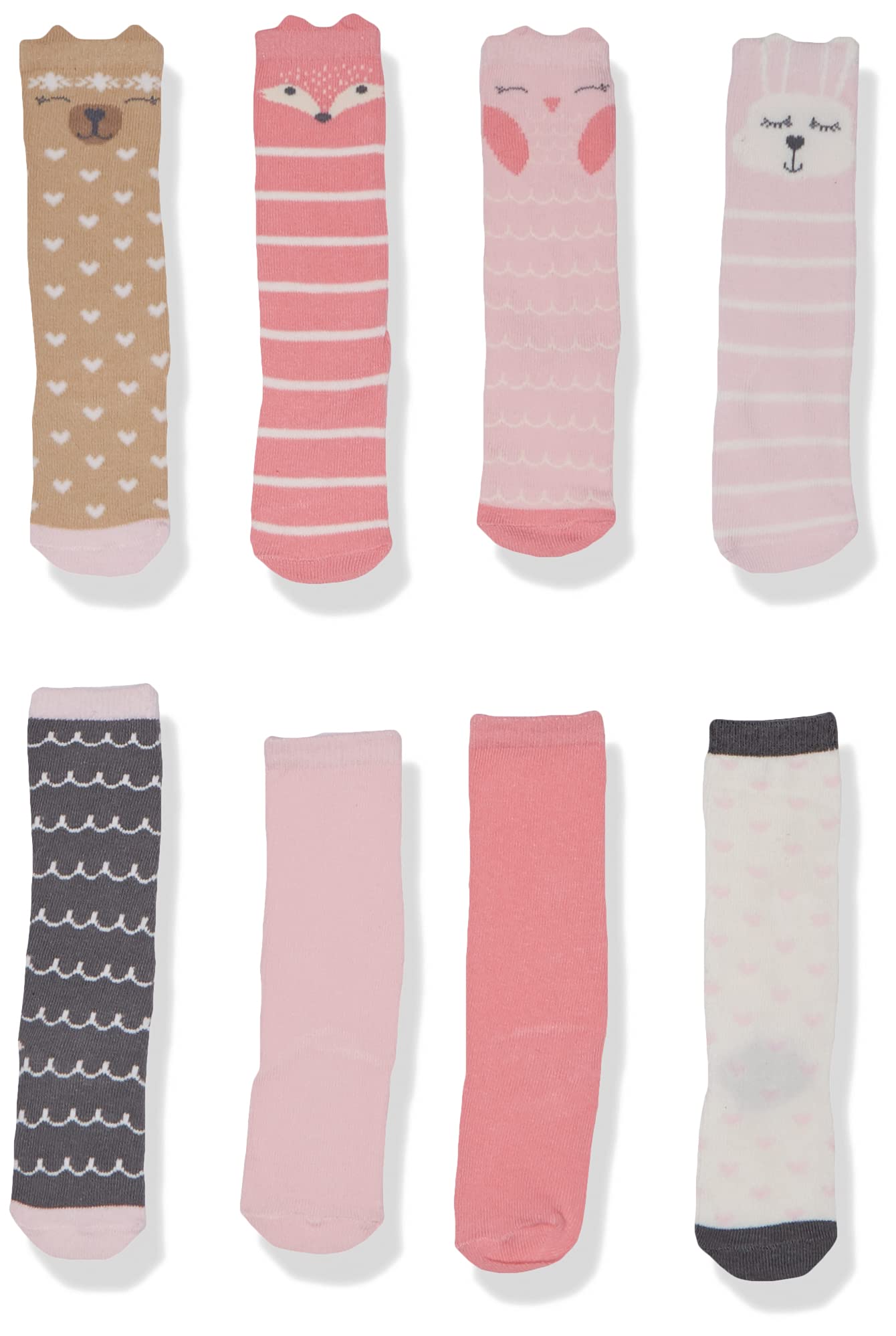 Hudson Baby Baby Girls Cotton Rich Knee-High Casual Socks, Forest Girl, 6-12 Months Us
