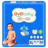 Oyo Baby Pant Style Baby Diapers, Pack Of 1 XLarge (Xl), 36Count, For Babies 1217Kg, With Aloe Vera Lotion For Rash Protecti