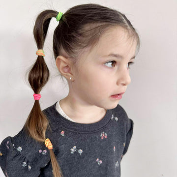 200 Pack Hair Ties Beoffer Baby Toddlers Girls Elastics Hair Bands No Damage Multicolor Colorful Small Rubber Bands Ponytail Pig