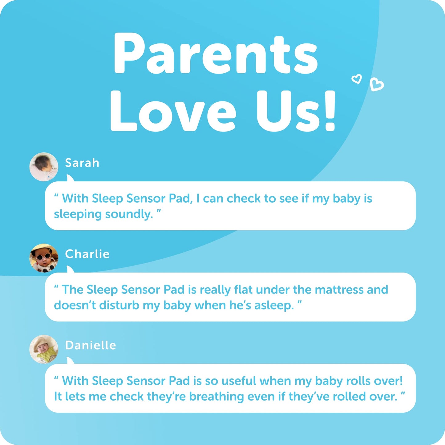 Cuboai Sleep Sensor Pad - Real-Time Baby Micro Movement Tracking & Motion Detection With Proactive Ai Baby Safety Alerts, Non-Co