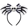 Seamoy Sequin Minnie Ears Headband,Nightmare Before Christmas Inspire Mouse Ears Headband, Ghost Evil Jack Mickey Ears, Sparkle