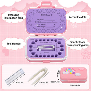 Tooth Holders For Kids Keepsake, Baby Teeth Keepsake Box, Tooth Saver, Tooth Container For Lost Teeth, Teeth Storage Holder For