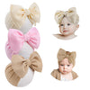 Yanjie Big Bows Baby Girls Headbands Soft Stretchy Newborn Bows Infant Baby Hair Bows Toddler Headwrap Hair Accessories Khaki Be