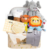 Newborn Baby Gift Basket, 10 Pcs Welcome New Baby Gift Baskets For Baby Boys Baby Girls, Quality & Cute & Funny Neutral Baby Ess