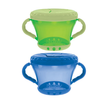 Nuby 2-Pack Snack Keepers, Colors May Vary