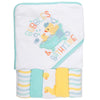 Baby Hooded Bath Towel and Washcloth Set for Babies 6-12 Months (Yellow Duck - Unisex)