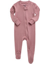 Vaenait Baby Toddler Boys Girls Solid Footie Pajama Cozy Modal Peachpink 2T