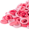 Qarwayoc Pink Kids Hair Ties For Girls - Seamless Toddler Baby Hair Ties Bands No Damage - Cotton Girls Hair Ponytail Holders Fo