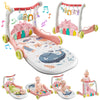 Cute Stone Baby Play Mat Activity Gym, Baby Gym Playmat With Play Piano, Baby Learning Walker For Girls, Tummy Time Mat For Infa