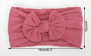 Koolgil Baby Girl'S Toddler Bow Knot Headbands Soft Nylon Headband For Daily Life Birthday Party Photography (Light Purple)