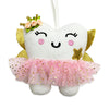 Hy.Mis Tooth Fairy Pillow With Pocket For Girls, Tooth Pillow For Tooth Fairy, Tooth Fairy Plush Dolls With Glittering Wings, To