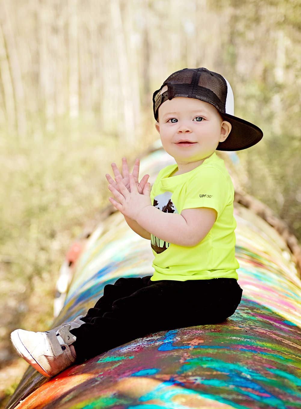 Born To Love, Baby Hats -Toddler Boy Outfit - Infant Sun Hat, Toddler Baseball Hat, Newborn Youth Flat Brim Mesh Trucker Surf Sk