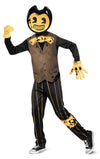 Disguise Bendy Costume For Kids, Deluxe Official Bendy And The Dark Revival Costumes With Mask And Bowtie, Size Extra Large (14-