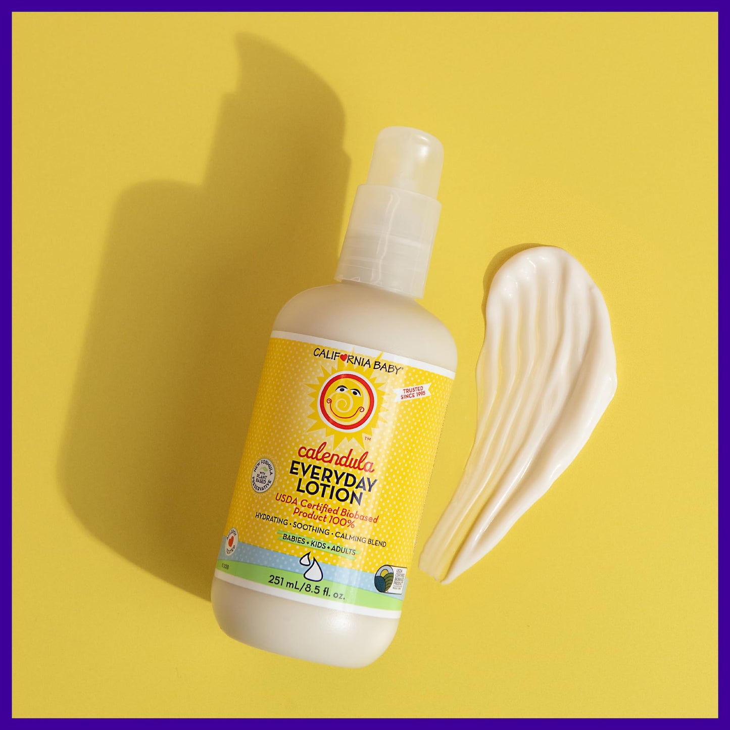 California Baby Calendula Lotion | 100% Plant-Based | Very Soothing Baby Lotion For Sensitive Skin | Lavender Kids Lotion | Alle