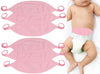 Tobeinstyle Babies' 6-Pack Comfortable Newborn Baby Belly Binder - Pink - One Size