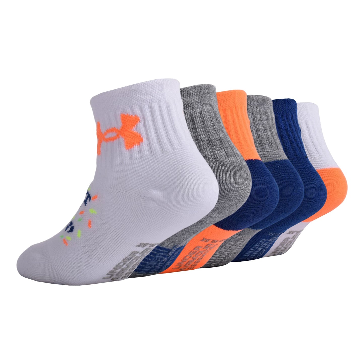 Under Armour Baby Boys Multi Pack Donut Essential Quarter Sock, Multi, 12-24 Months