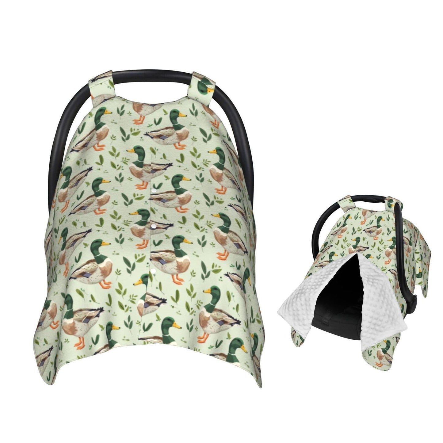 Muishi Cute Mallard Duck Baby Car Seat Canopy Nursing Cover for Newborn Car Seat Breastfeeding Covers Blanket Newborn Shower Gif