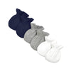 Burt'S Bees Baby Girls Mittens, No-Scratch Mitts, 100% Organic Cotton, Set Of 3, Midnight