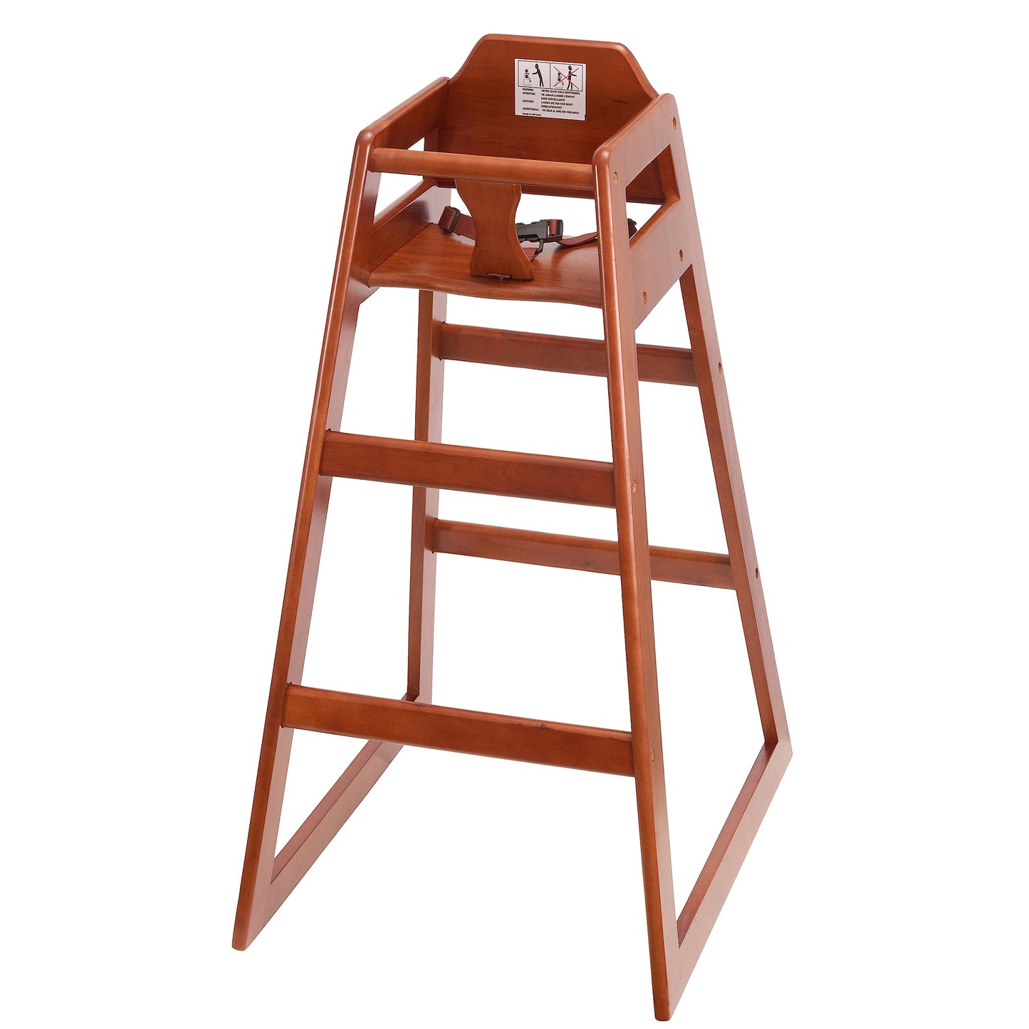 Hight Quality, Seating Ready-to-Assemble Restaurant Wood Bar Height High Chair, Baby Highchairs, Durable Dining Feeding Chair wi