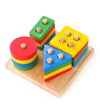 Montessori Puzzles for 1 2 3 Year Old Boys, Girls & Toddlers - Wooden Shape Sorter & Stacking Toys for Toddlers - Puzzles for 1