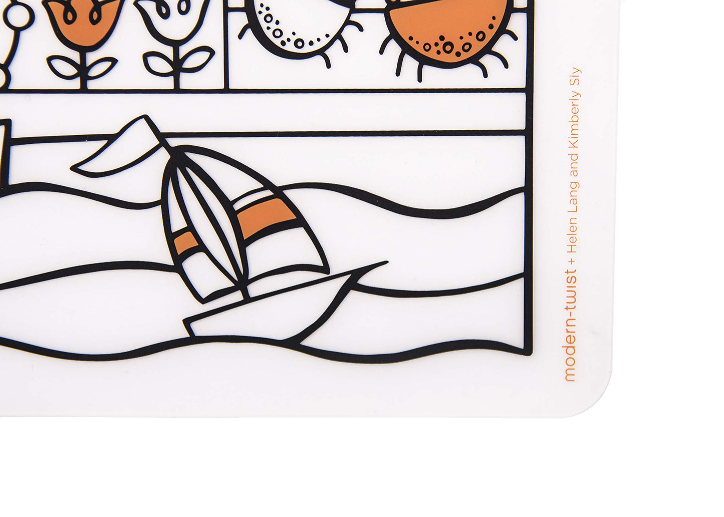 Modern-Twist 10 X 14 Reusable, Waterproof Coloring Mark-Mat Sheet For Kids, 100% Food-Grade Silicone, Pack Of 1, Seattle