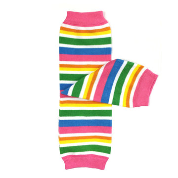 Allydrew 3 Pack Leg Warmers In Various Styles For Babies And Toddlers, Rainbow Stripes & Dots