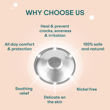 Koala Babycare The Original Silver Nursing Cups - Nipple Shields For Nursing Newborn -Breastfeeding Essentials - Protect And Soo
