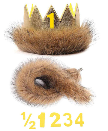 Shalofer Baby Boys Girls Where The Wild Things Are Romper Infant First Birthday Outfit (Beige,12-18 Months)