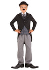Fun Costumes Boys Charlie Chaplin Halloween Costume | Kids 1920s Silent Film Star Outfit with Jacket, Pants, Shirt, Tie, and Acc